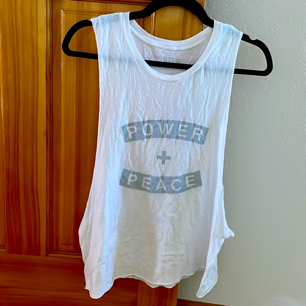 &acirc;Power  Peace&acirc; Core Power Yoga Tank